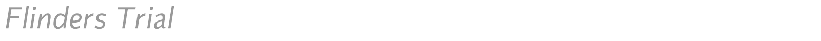 Flinders font preview