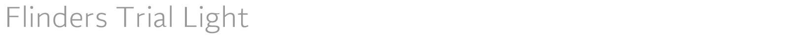 Flinders font preview
