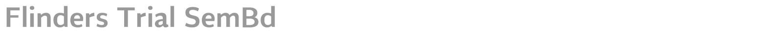 Flinders font preview