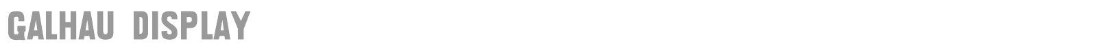 Galhau font preview