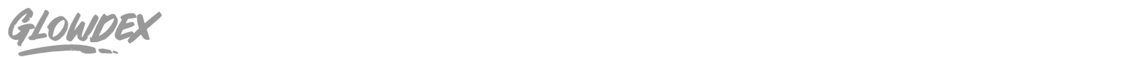 Glowdex font preview