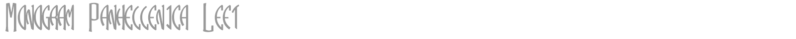 Monogram Panhellenica font preview