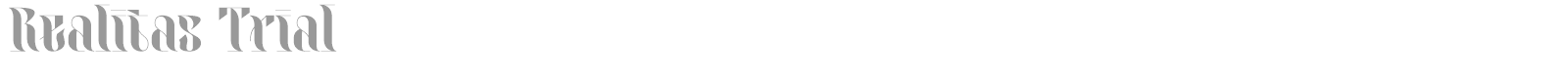 Realitas font preview