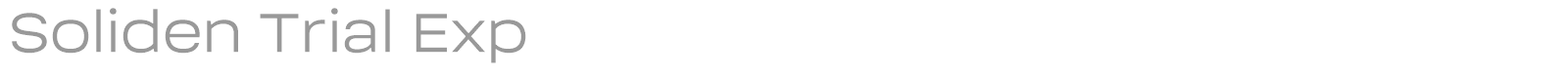 Soliden font preview