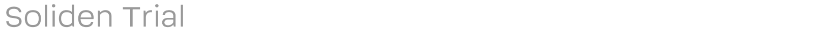 Soliden font preview