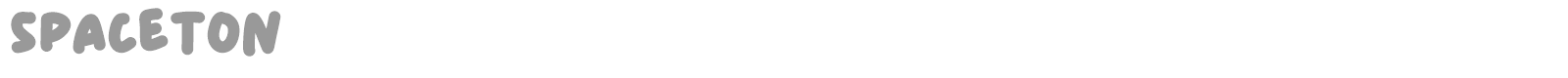 Spaceton font preview