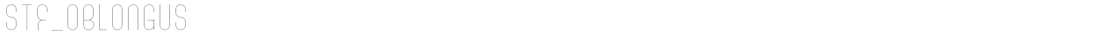 STF Oblongus font preview