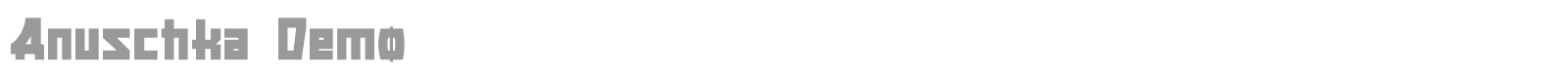 Anuschka font preview