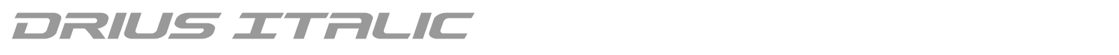 Drius font preview