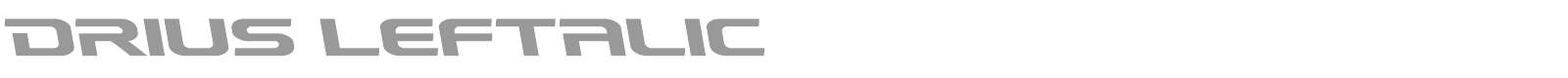 Drius font preview