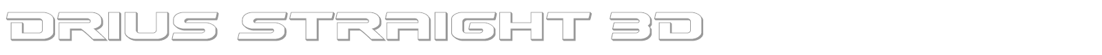 Drius font preview