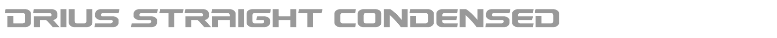 Drius font preview