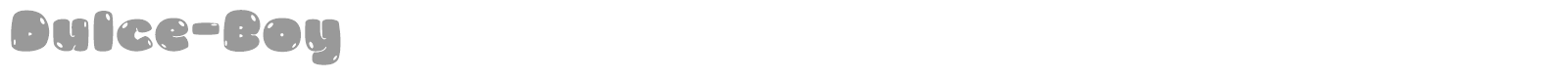 Dulce Boy font preview