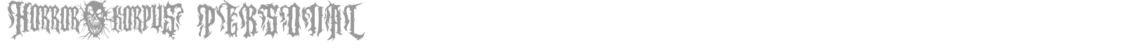 Font Horror Korpus