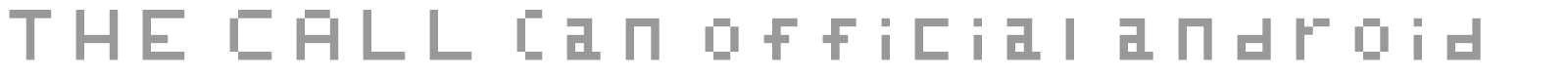 The Call font preview