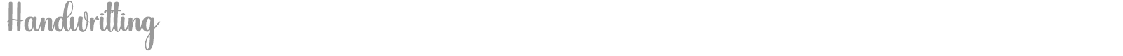 Handwritting font preview