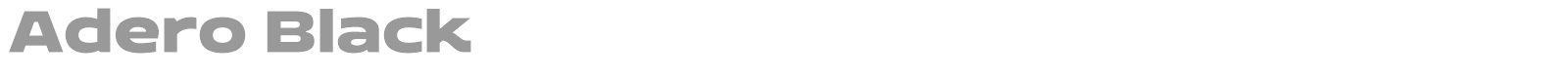 Adero font preview