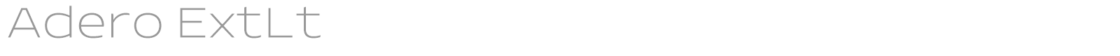 Adero font preview