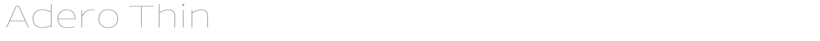 Adero font preview