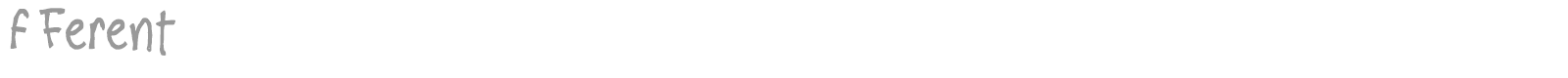 f Ferent font preview