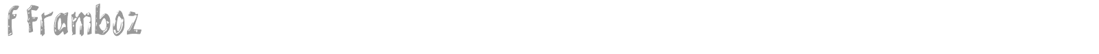 f Framboz font preview