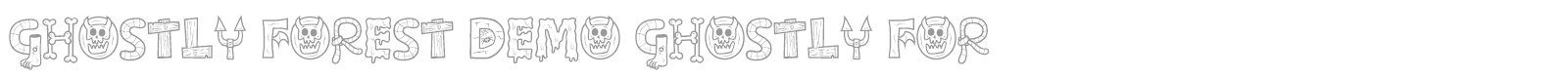 Ghostly Forest font preview