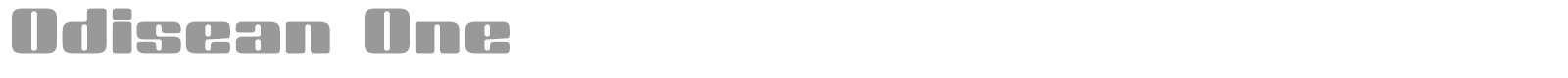 Odisean One font preview