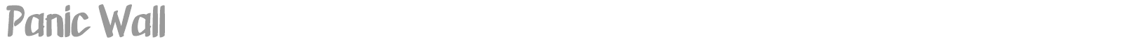 Panic Wall font preview