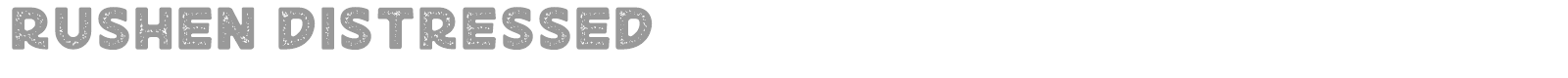 Rushen font preview