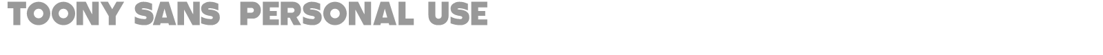 Toony Sans font preview
