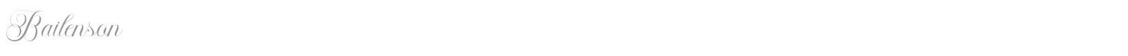 Bailenson font preview
