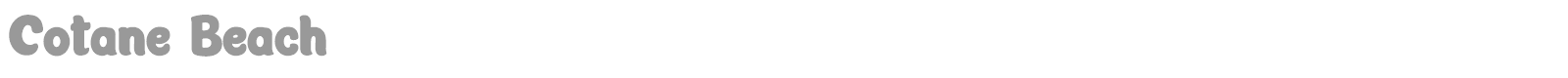 Cotane Beach font preview