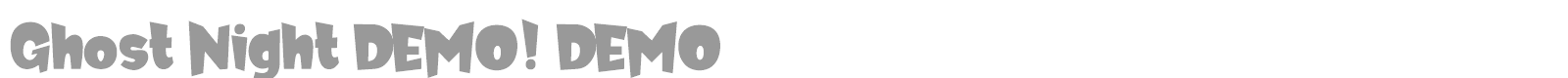 Ghost Night font preview