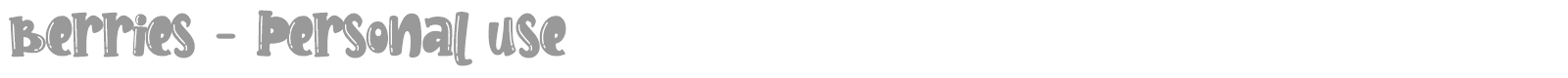 Berries font preview