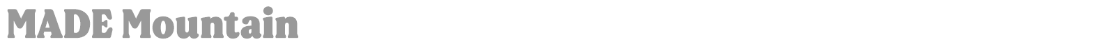 MADE Mountain font preview