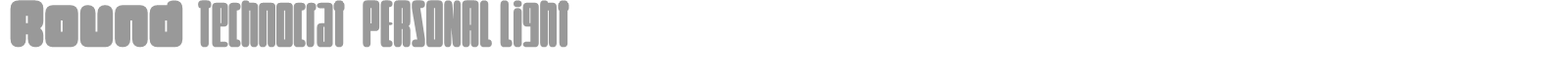 Round Technocrat font preview