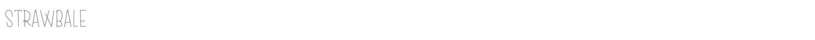 Strawbale font preview