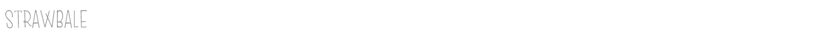 Strawbale font preview