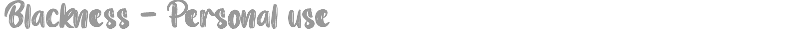 Blackness font preview