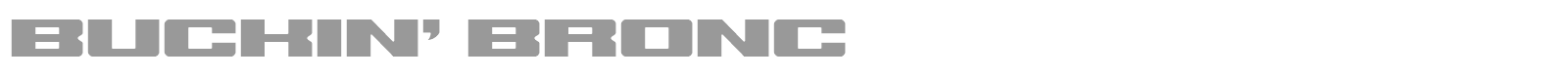 Buckin' Bronc font preview