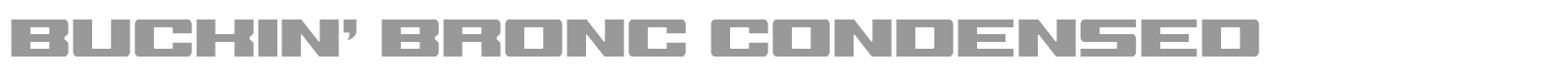 Buckin' Bronc font preview