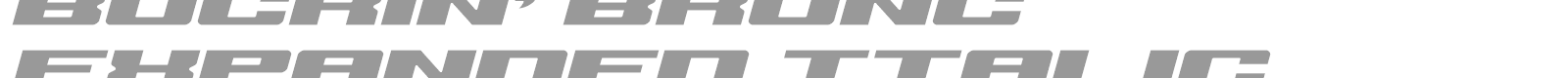 Buckin' Bronc font preview