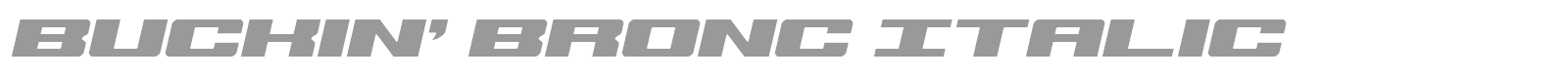Buckin' Bronc font preview