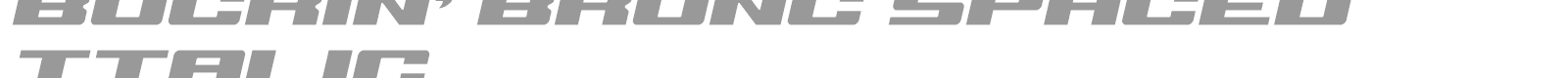 Buckin' Bronc font preview