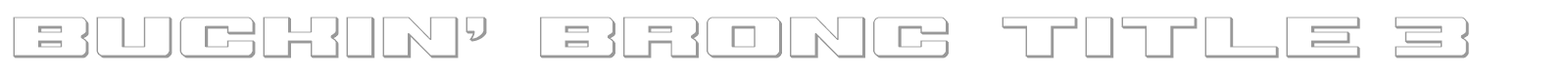 Buckin' Bronc font preview