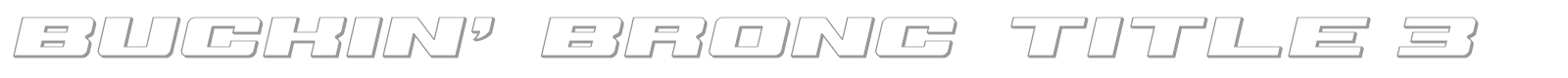 Buckin' Bronc font preview