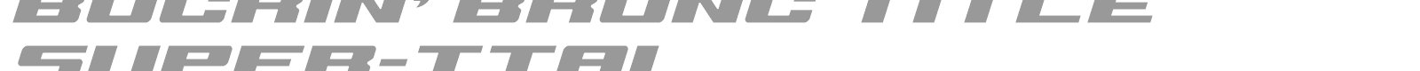 Buckin' Bronc font preview
