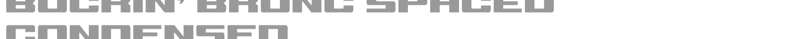 Buckin' Bronc font preview