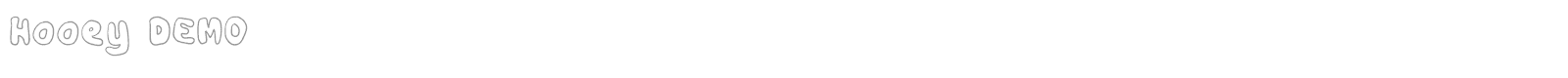 Hooey font preview