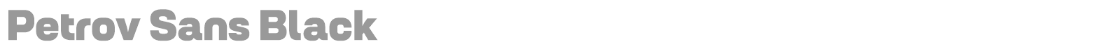Petrov Sans font preview